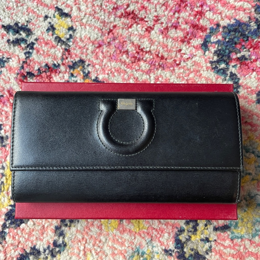 Salvatore Ferragamo Black Womens wallet